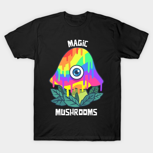 Magic Mushrooms / Magic Roots / Psychedelic T-Shirt by Redboy